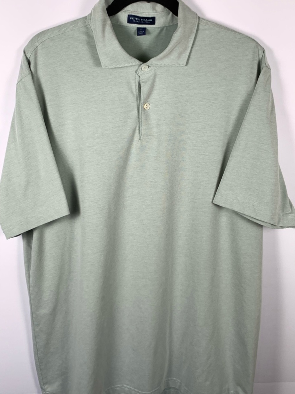 Peter Millar Polo XL Green Pima Cotton Stretch Golf Classic Preppy